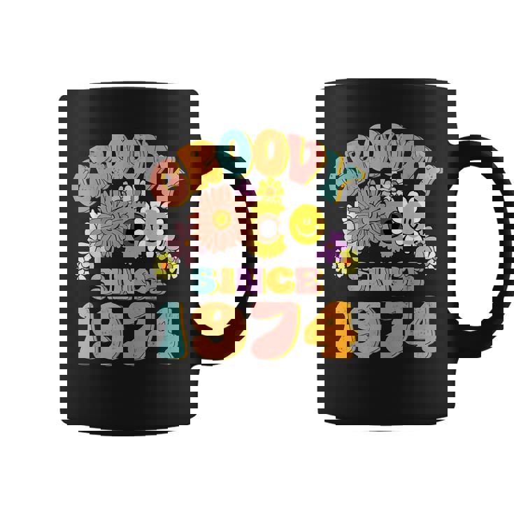 Retro Groovy Since 1974 Birthday 50 Years Old 50Th Birthday Coffee Mug