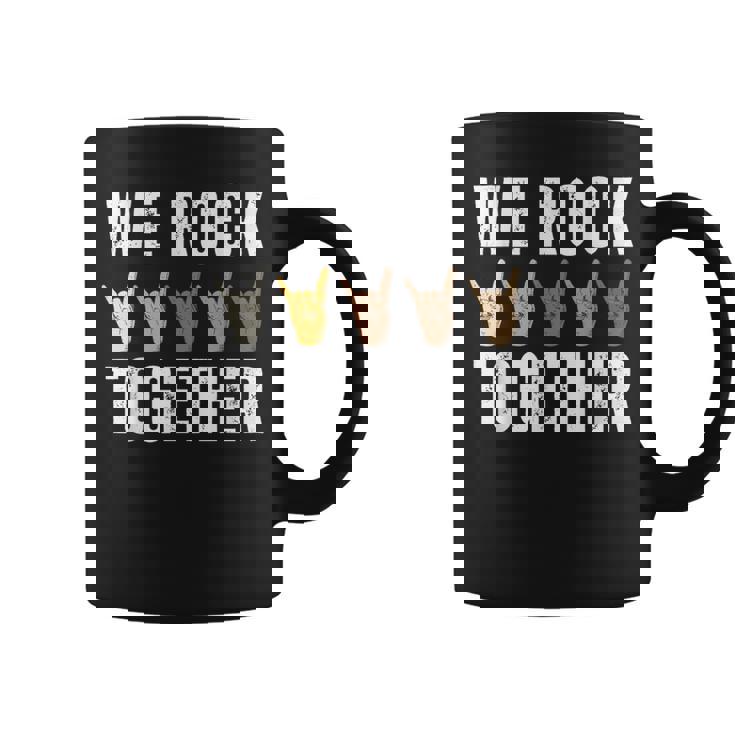 We Rock Together Hands For Rock Lovers Coffee Mug