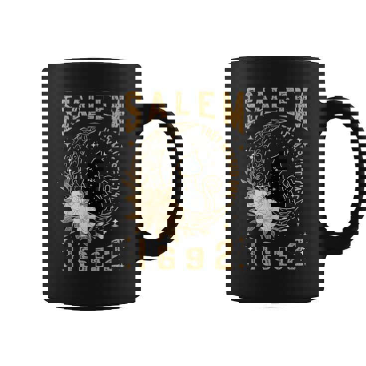 Salem 1692 They Missed One Witch Trial Black Cat Moon Witchy Coffee Mug