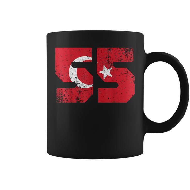 Samsun 55 Memleket Turkey Flag Idea Tassen