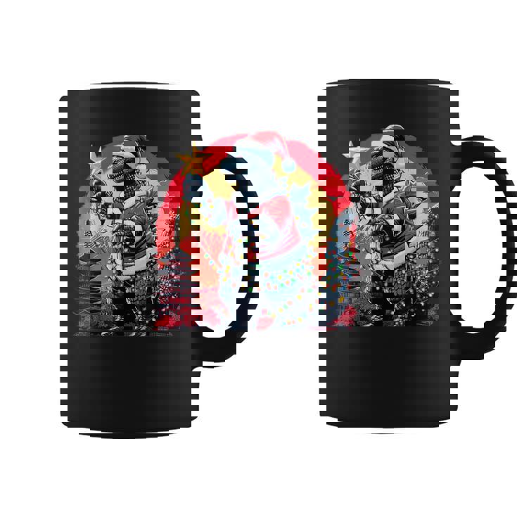 Santazilla Japanese Monster Kaiju Dinosaur Christmas Coffee Mug