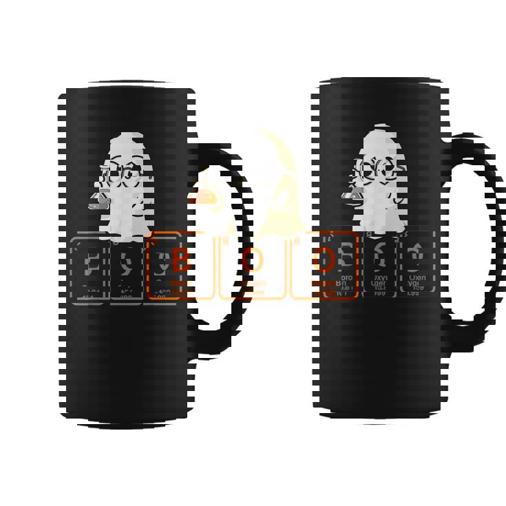 Science Teacher Ghost Halloween Chemistry Boo Elements Women Coffee Mug