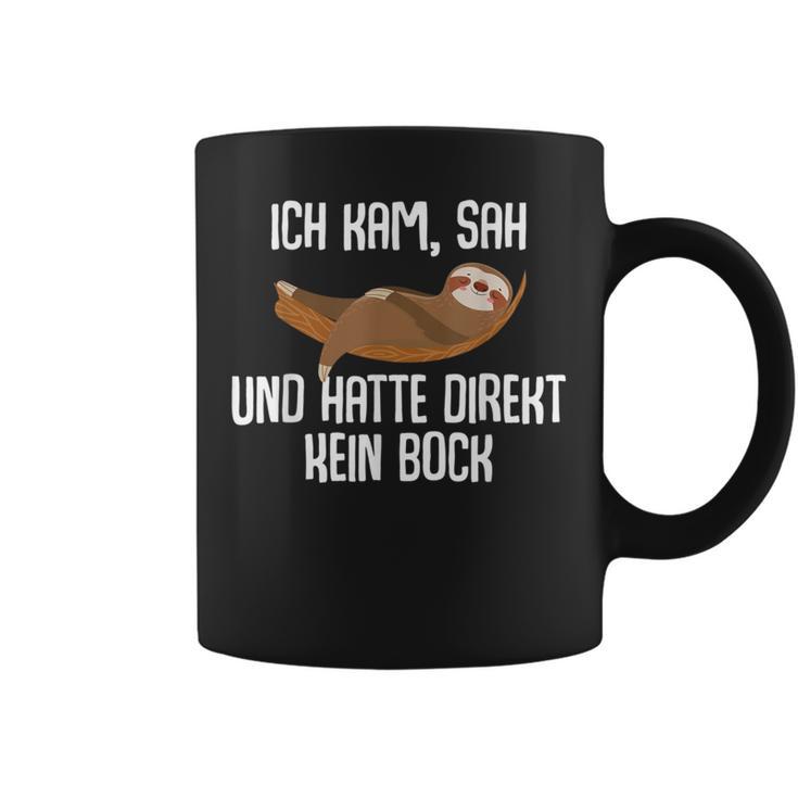 Sloth Ich Kam Sah Und Hatte Direkt Kein Bock Ich Kam Sah Tassen