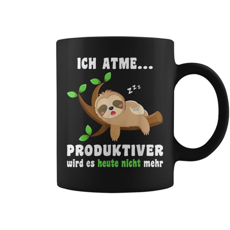 Sloth Sleep Ich Atme Produktiver Sloth Tassen