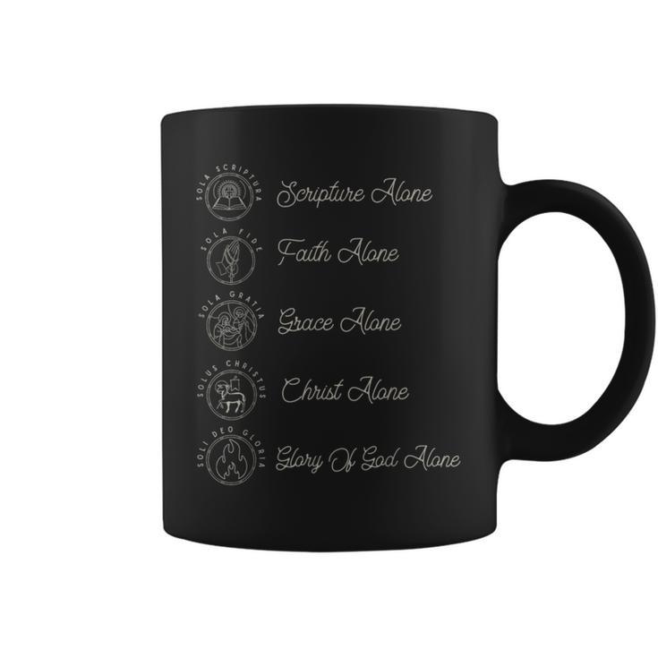 Sola Scriptura Protestant Christian Reformation 5 Solas Coffee Mug -  Monsterry