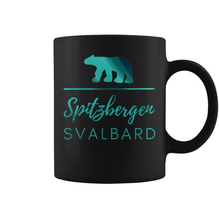 Spitzbergen Svalbard Polar Bear Polar Lights Tassen