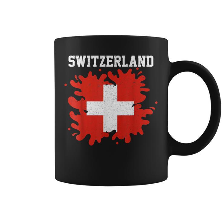 Switzerland Splash Flag Swiss Jersey Sports Tassen