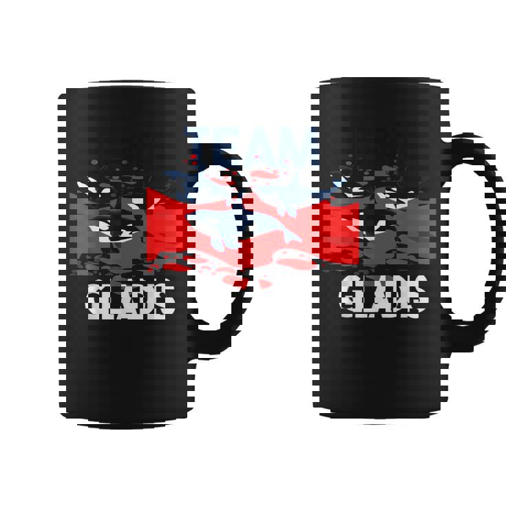 Team Gladis Orca Whale Barco Divertido Taza de café