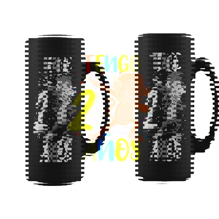 Tengo 2 Años 2º Cumpleaños Mono Taza de café
