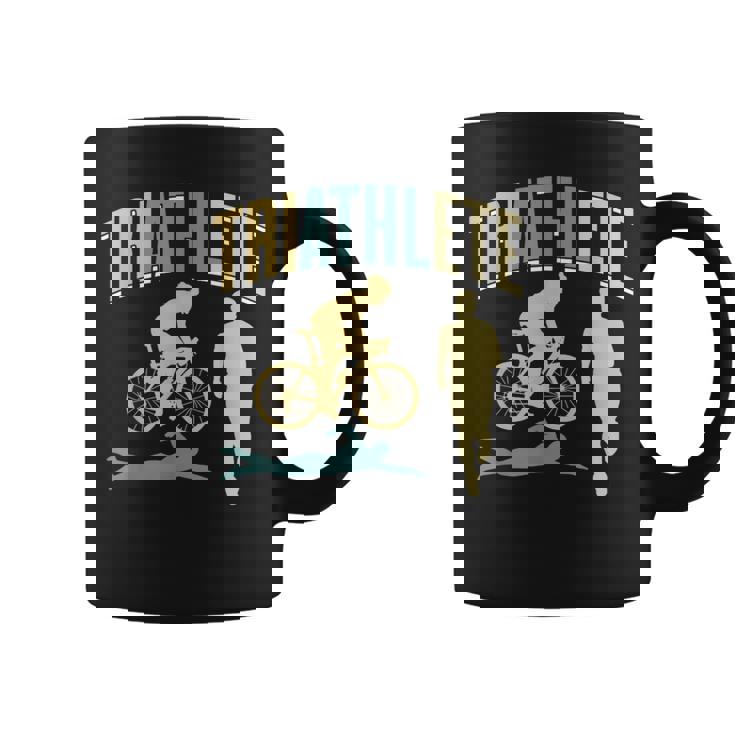 Triatleta Triatlones Triatlón Deportes Taza de café