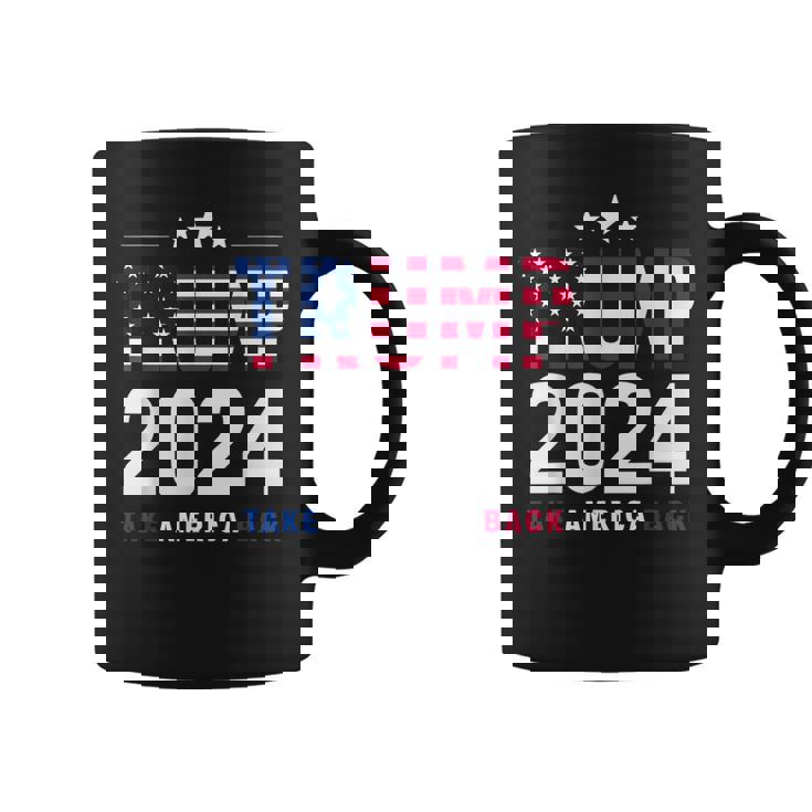 Trump 2024 Take America Back Bandera De Estados Unidos Donald Trump Taza de café