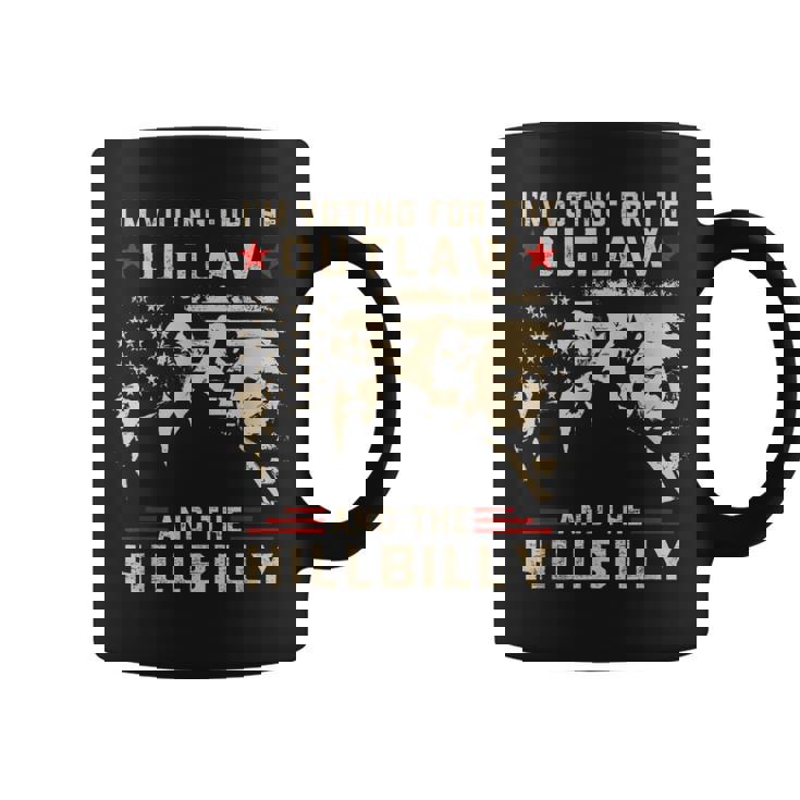 Trump 2024 Flag Outlaw Hillbilly JDVance 2024 Donald Trump Coffee Mug