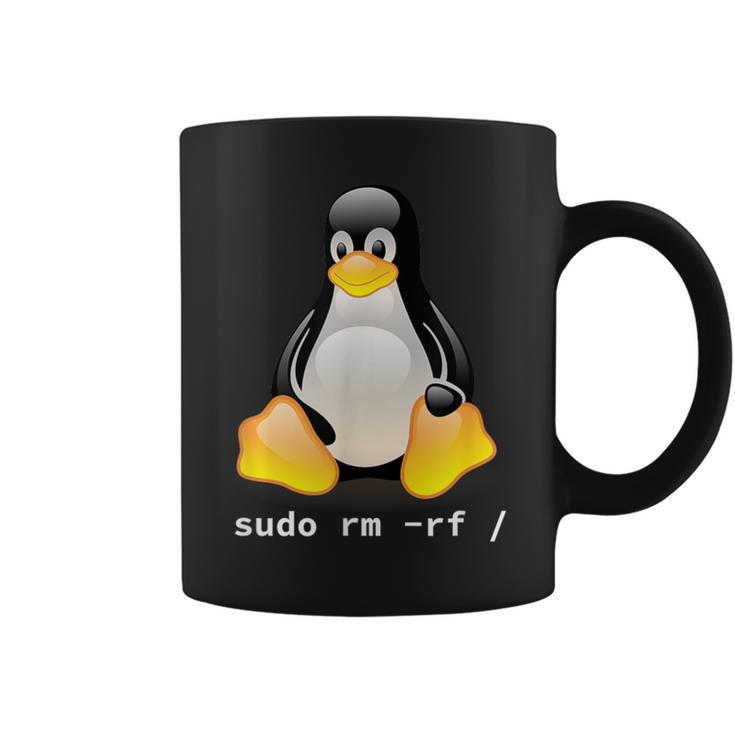 Tux Linux Penguin Sudo Rm -Rf Computer Science Tassen