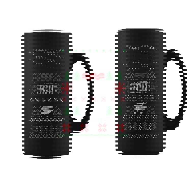 Ugly Christmas Sweater Ugly Sweater Bacon Pig Coffee Mug