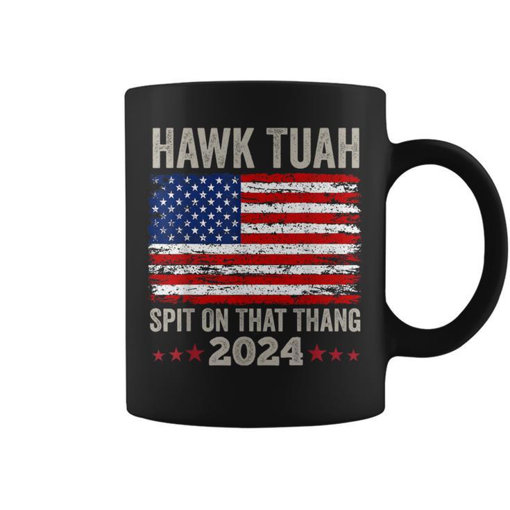 Usa Flag Hawk Tuah 24 Spit On That Thang 2024 Women's Tassen