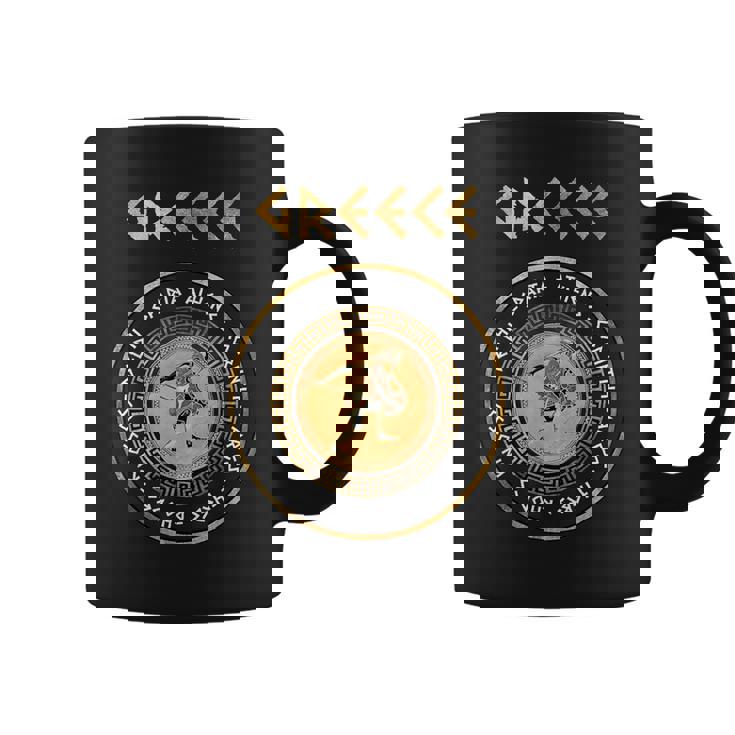 Villes De La Grèce Antique Symbole Hoplite Grec Tasse