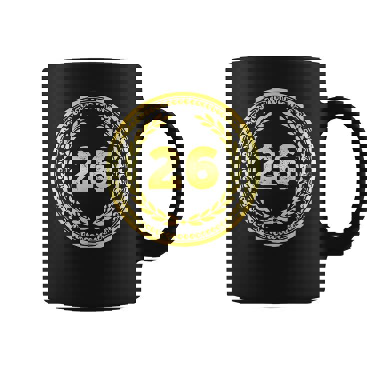 Vintage 26 Cumpleaños 26 Años Regalos Hombres 26 Cumpleaños Taza de café