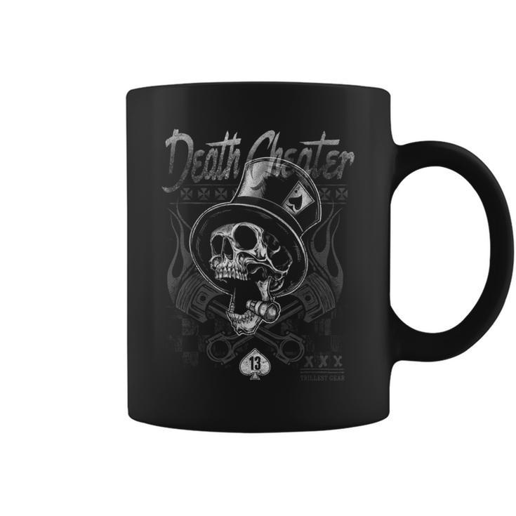 Vintage Death Cheater Skull Tassen