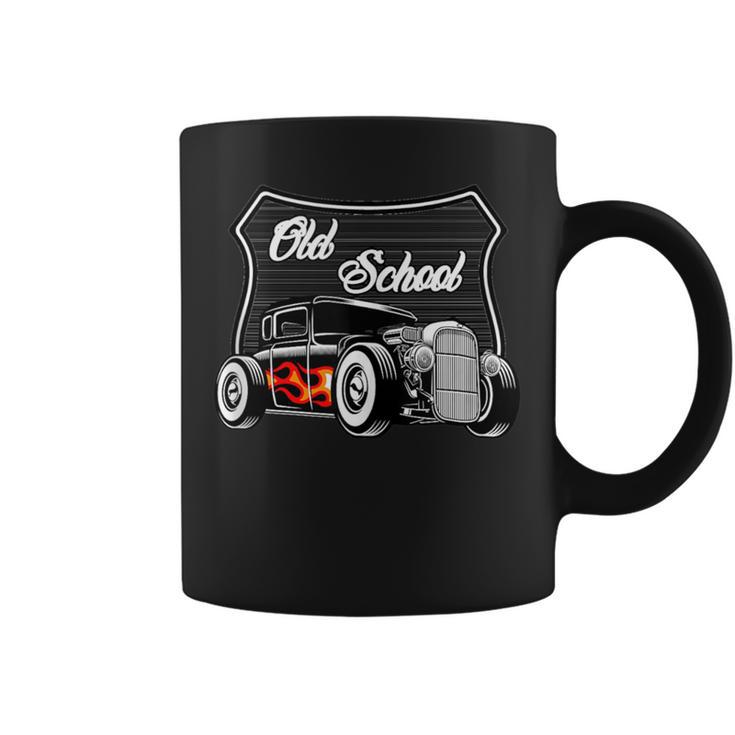 Vintage Hot Rod Hot Rod Clásico Hot Rod De Laieja Sin Mangas Taza de café