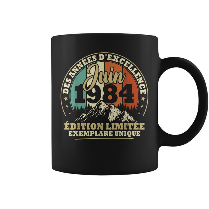 Vintage Juin 1984 Cadeau Anniversaire 40 Ans Hommes S Tasse | Cadeauxyz