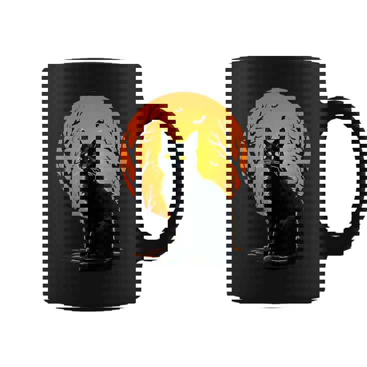 Vintage Scary Halloween Cat Costume Retro Halloween Cat Coffee Mug