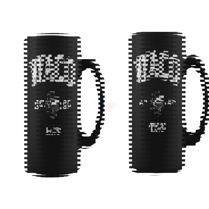Waco Texas Tx Drapeau De L'étatintage Tasse