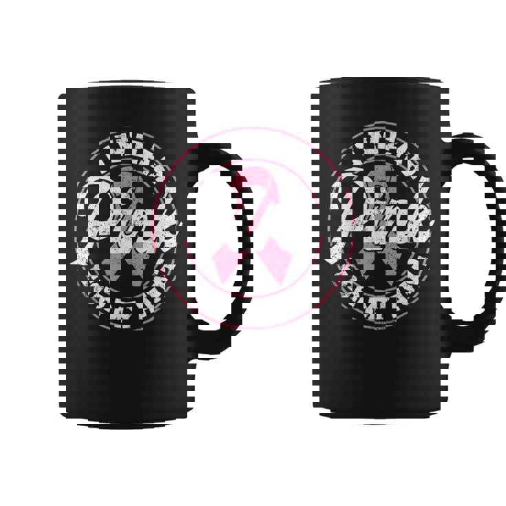 I Wear Pink For My Aunt Breast Cancer Awareness Coffee Mug