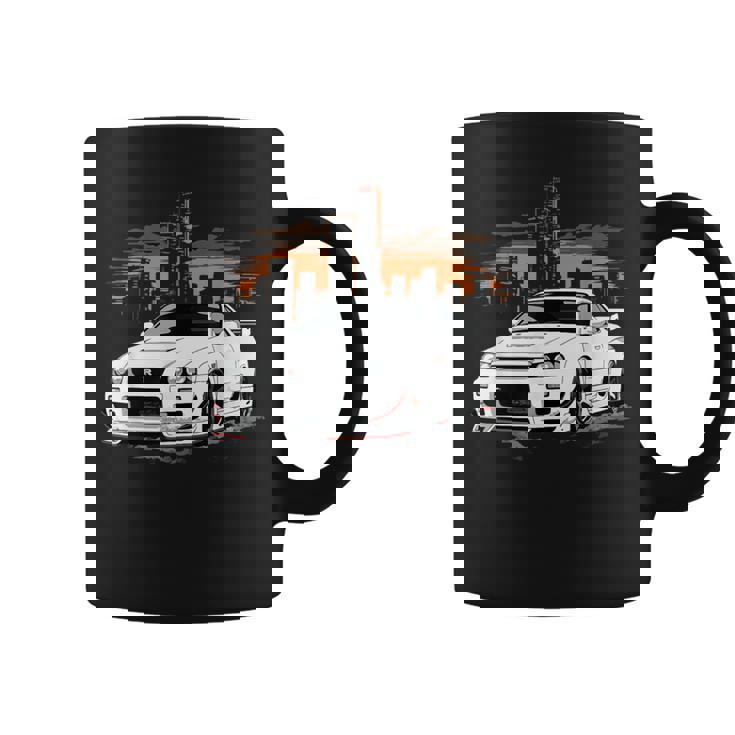 Jdm Car S13 240 Super White Drift Machine Coffee Mug - Monsterry