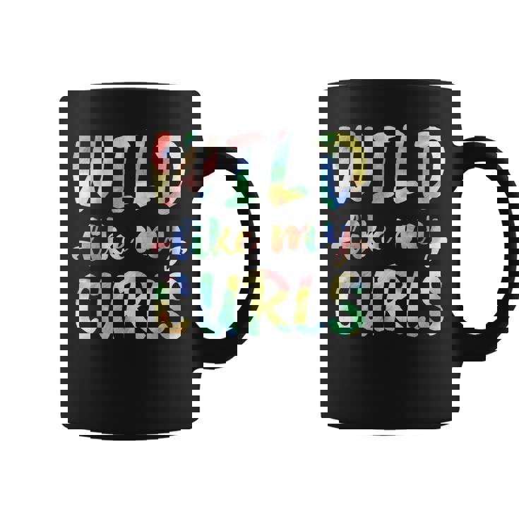 Wild Like My Curls Tie Dye Girls Curly Hair Cute Coffee Mug