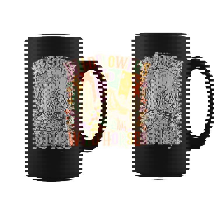Wildflowers & Wild Horses Western For Her Coffee Mug