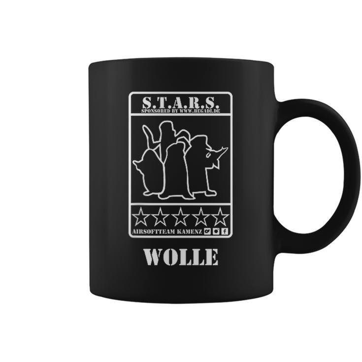 Wolle Logo Weiß Tassen