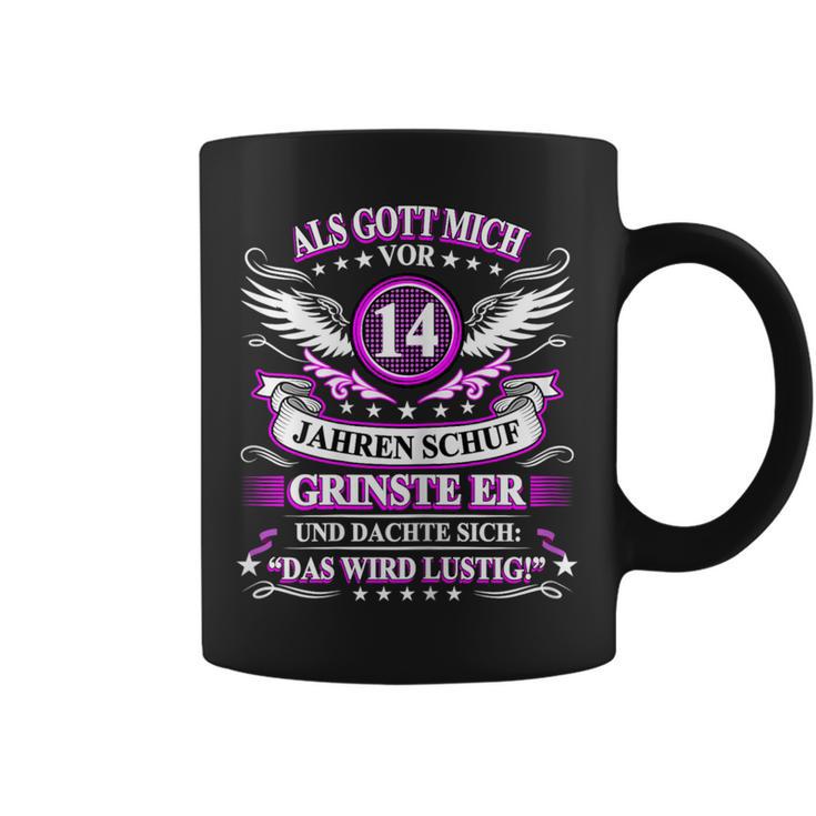 Women's Als Gott Michor 14 Jahren Schuf Grinste Er 14Th Birthday S Tassen