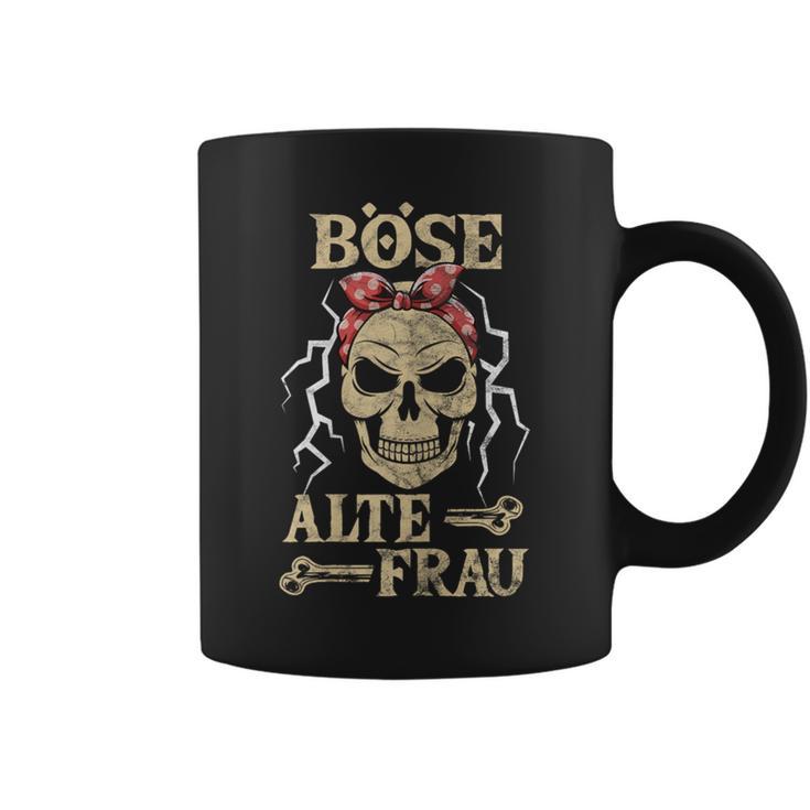 Women's Evil Old Woman Skull Old Womanintage Biker Tassen