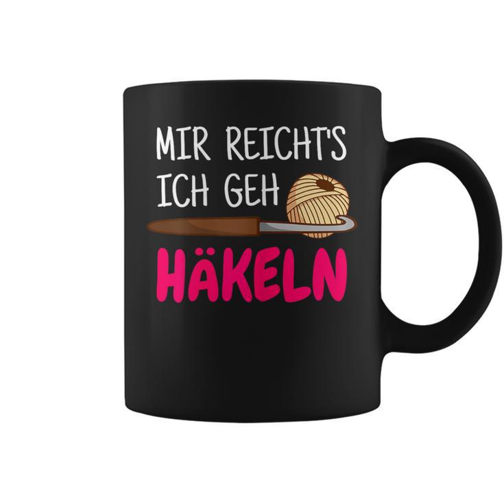 Women's Mir Richts Ich Geh Crochet Saying Tassen