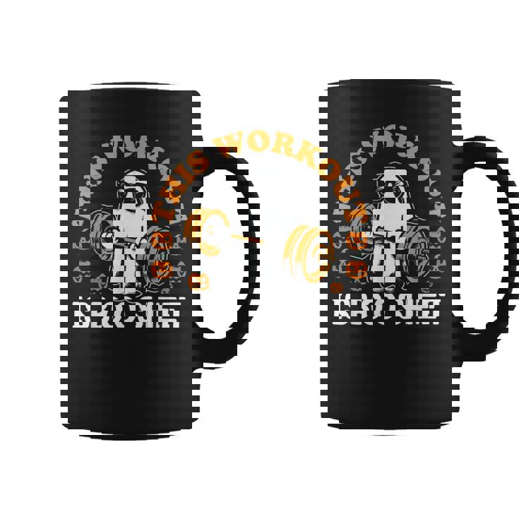 This Workout Is Boo Sheet Gym Fitness Ghost Halloween Coffee Mug