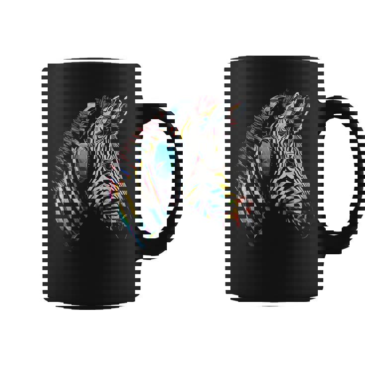 Zebra Casque D'art Musique Animal Motif Zèbre Tasse