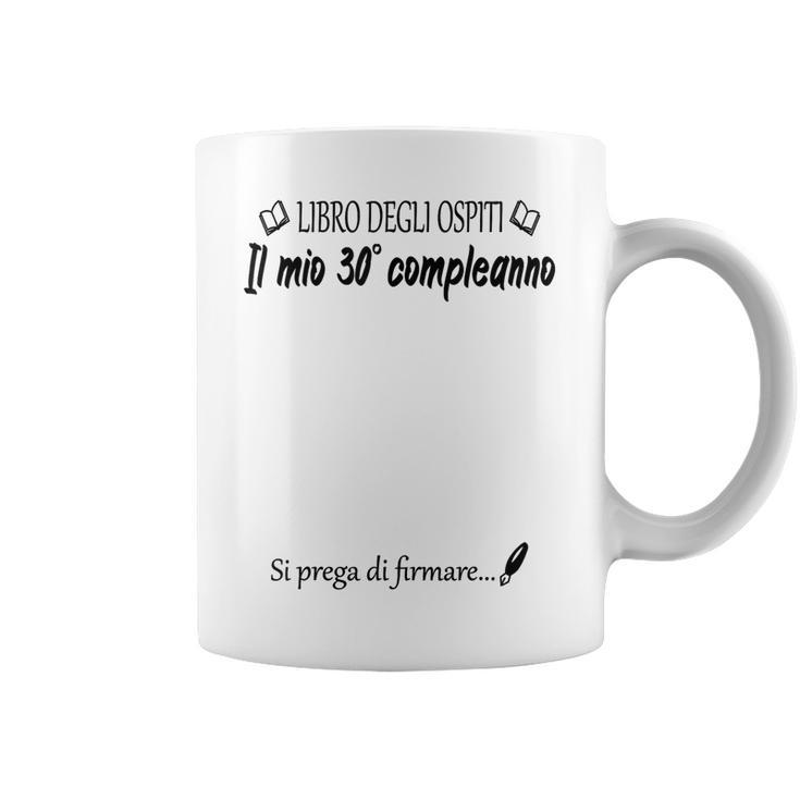 T-shirt 30° Compleanno – Libro Degli Ospiti Stampato, Regalo Divertente Uomo/donna, BINYA, Cotone - Foto 2