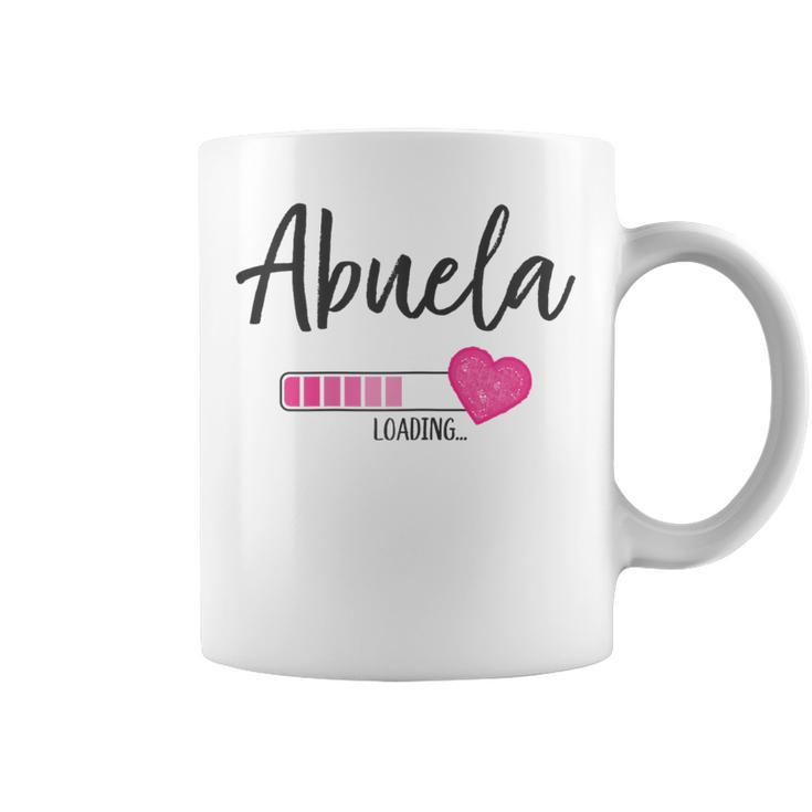 Abuela Esta Cargando Corazón Futura Abuela Loading Taza de café