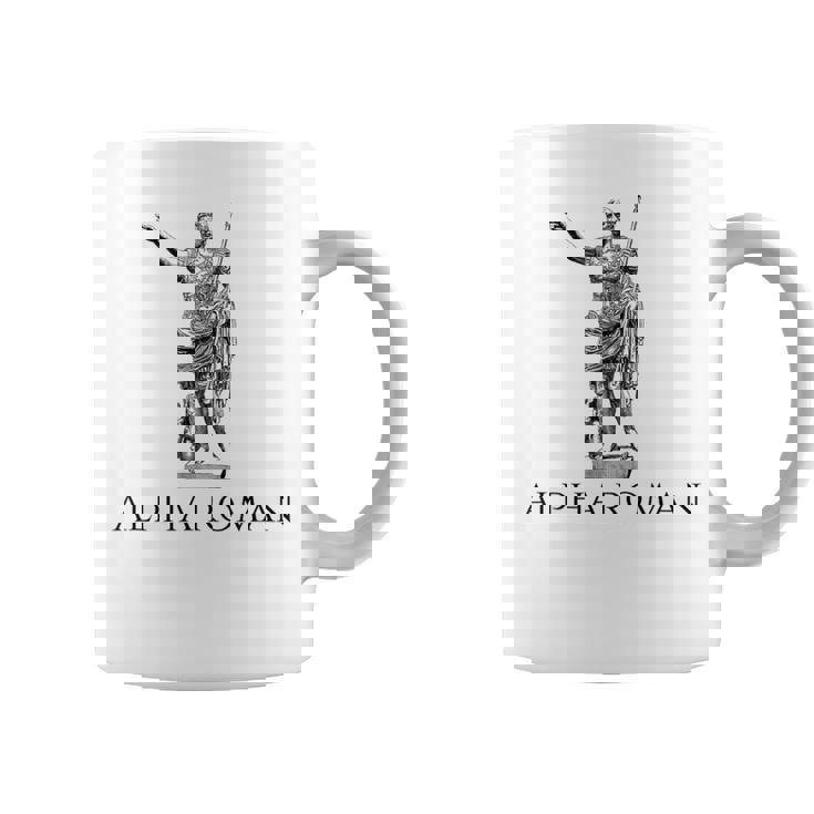 Augusto César Alfa Romano Historia De La Antigua Roma Spqr Taza de café