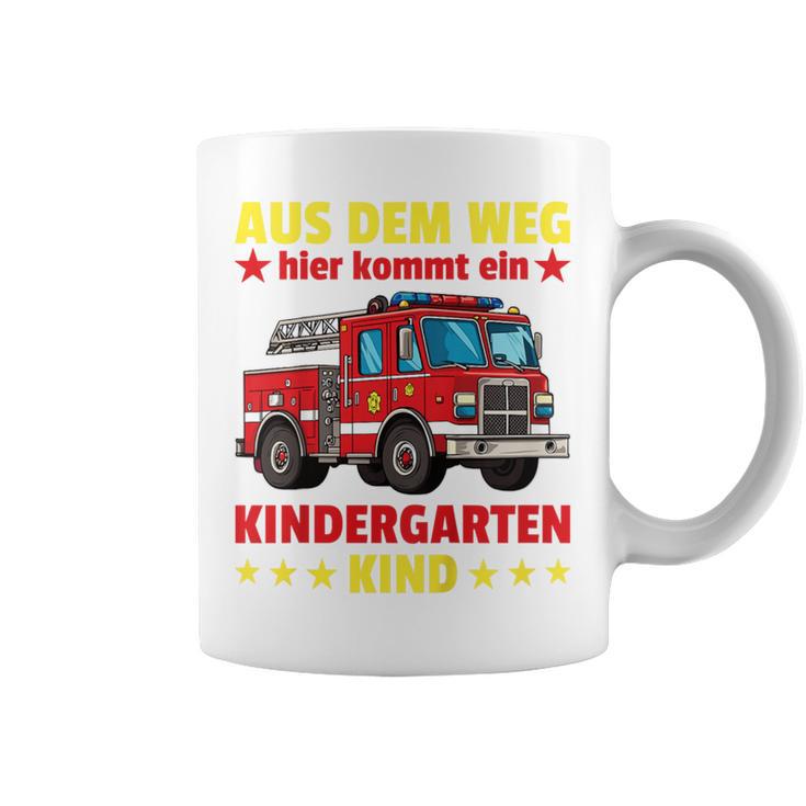 Aus Dem Weg Hier Kommt Ein Kindergartenkind Feuerwehr German Tassen