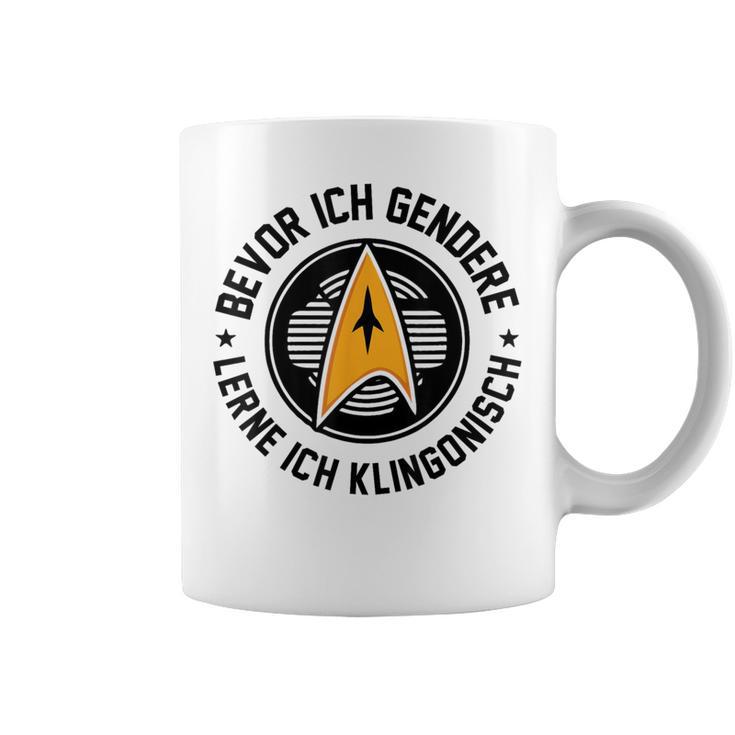 Bevor Ich Gendere Lerne Ich Klingonisch Gray Tassen