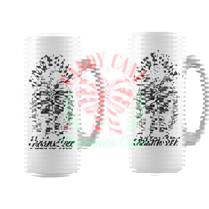 Candy Cane Crew Christmas Coquette Bow Sweet Candy Xmas Girl Coffee Mug