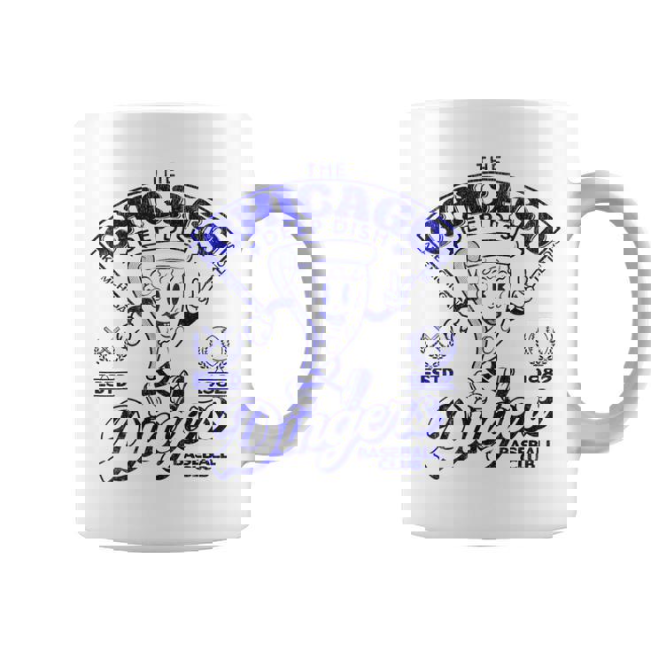 Chicago Deep Dish Dingers Minor League Retro Baseball Team Coffee Mug