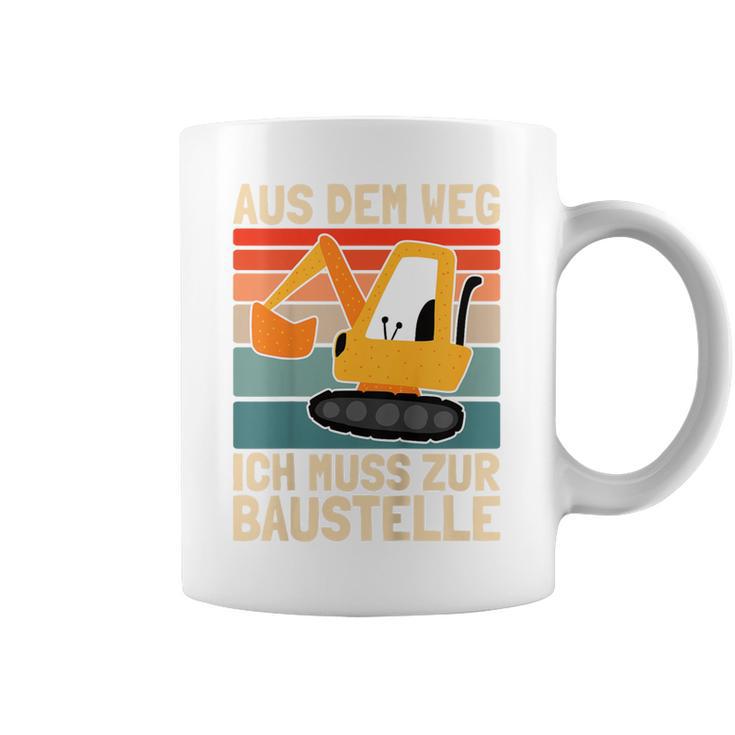 Children's Aus Dem Weg Ich Muss Zur Bausite Boys' Digger Tassen