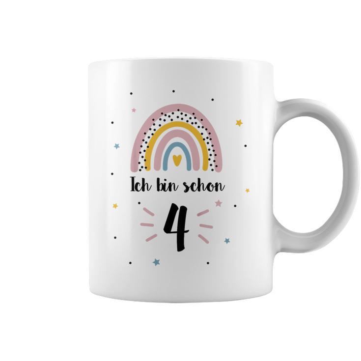 Children's Ich Binier 4 Jahre Girl Birthday Rainbow Tassen