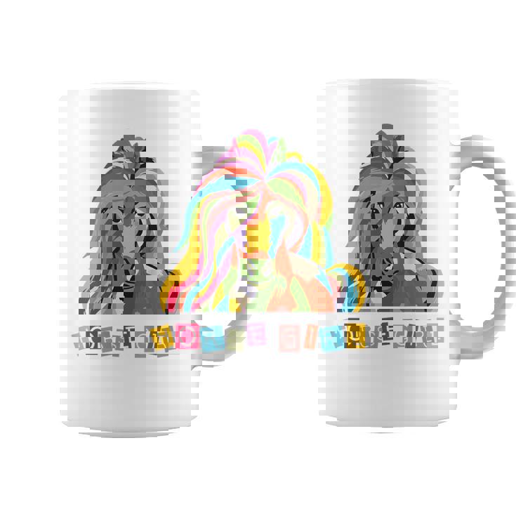 Colorido Diseño De Caballos Para Niñas Amantes De Los Caballos Sin Mangas Taza de café
