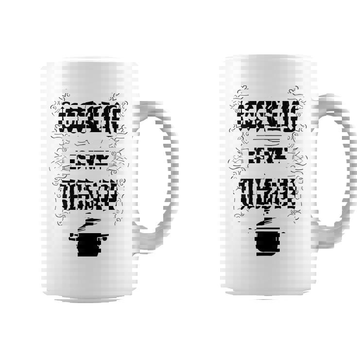 Cooking Is My Therapy Baking Chef Graphic Print Coffee Mug
