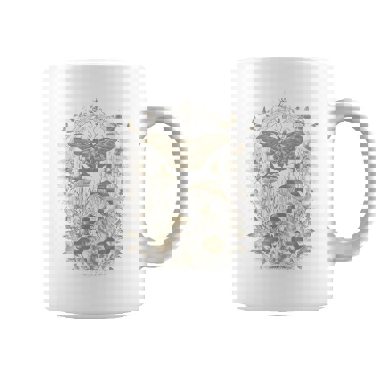 Cute Fairycore Moth Grunge Aesthetic Floral For Girls Women Coffee Mug