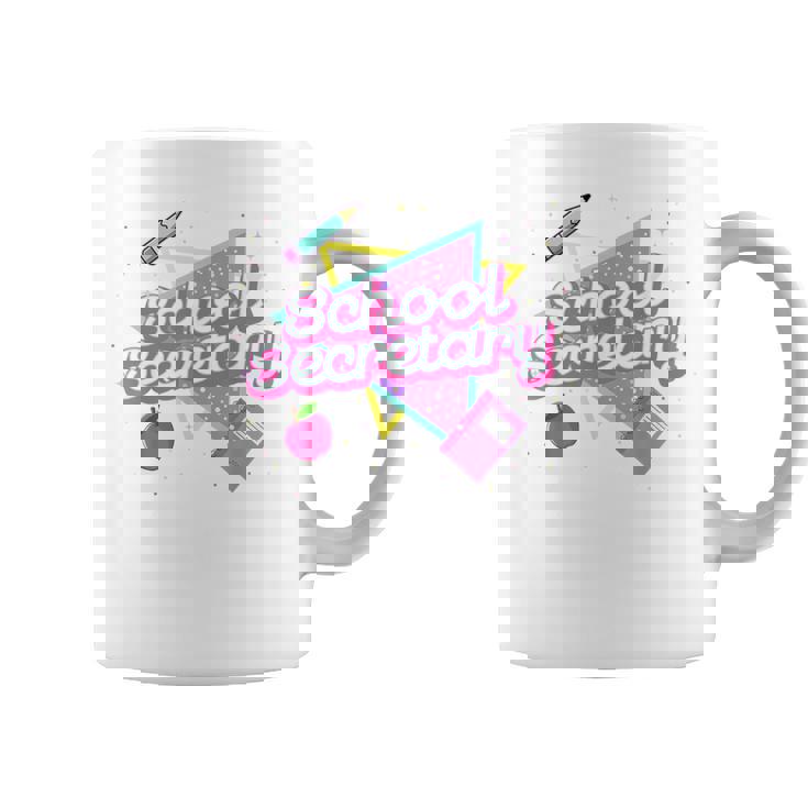 Cute School Secretary 80'S 90'S Back To School Coffee Mug