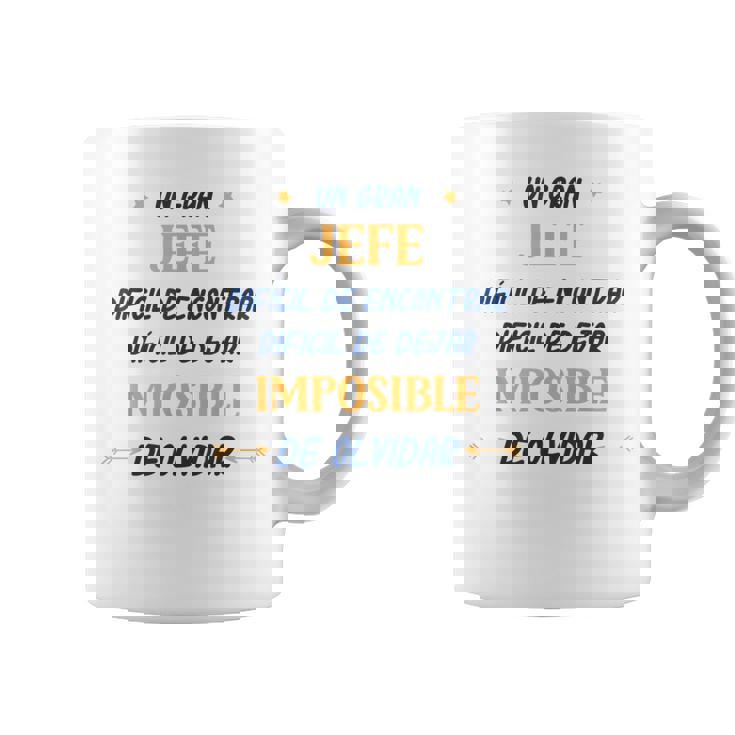 Divertido Jefe Hombre Un Gran Jefe Taza de café